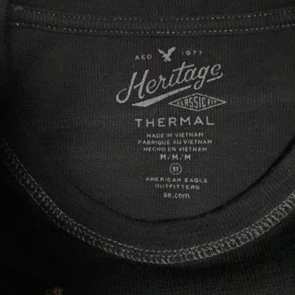 American Eagle Thermal long sleeve black - Picture 3 of 3